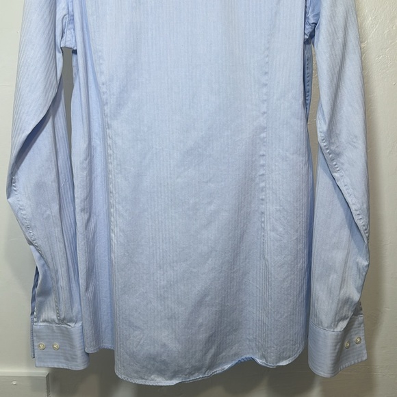 Boss by Hugo Boss Men’s Light Blue Button Down Dress Shirt Size 15 Slim Fit - Picture 10 of 12